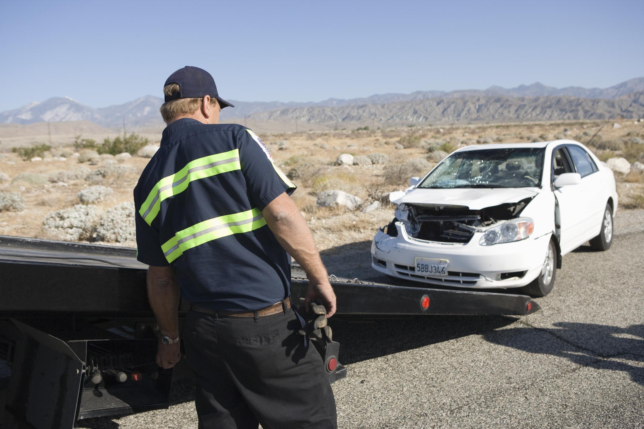 This is a picture of a 24 hour recovery towing.